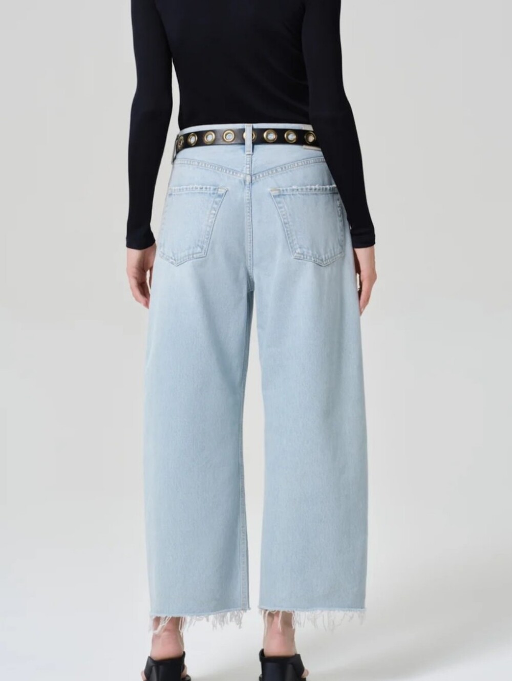 Citizens Of Humanity AYLA Wide Leg Jean Size 27 New Raw Hem Crop - Picture 6 of 15